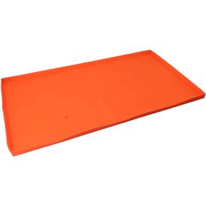 Fdit Silicone Griddle Mat, Black Stone Grill Grill Grill Silicone Protective Pad Cleaning Pad Grill Plate Silicone Protective Cover for Griddle Top (28 Inches Orange)