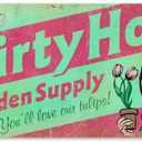 Retro Dirty Hoe Garden Supply Metal Tin Sign Vintage Coffee Wall Coffee Bar Decor 8x12 Inch Tin Sign Wall Decoration