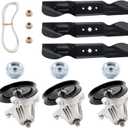 ATRACYPART Lawn Mower Deck Rebuild Kit for 60" Deck Compatible with Cub Cadet Ultima ZT2, ZTS2, ZT3 Blade, Spindle, Belt & Idler Kit Replaces 742-05620, 918-04822B, 618-04822A