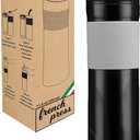 2in1 Travel French Press Coffee Maker, Portable 11.8 oz Tumbler Coffee French Press for Ground Coffee & Tea Leaves; Iced Coffee, Cold Brew Tea, Coffee Mug for Trips, Camping, Work & School