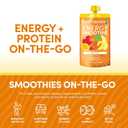 Designer Wellness Energy Smoothie, Real Fruit, 100mg Natural Caffeine, 5g Protein, Low Carb, Zero Added Sugar, Gluten-Free, Fruit Punch, 12 Count