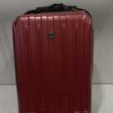 DELSEY PARIS Titanium Hardside Expandable Luggage with Spinner Wheels Carry-On Luggage, Black Cherry Red, Carry-On 21 Inch