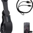 Auto Clicker for Smartphone, Adjustable Speed Phone Screen Tapper with Data Cable 180 Rotatable Auto Tapping Device for iOS Android Phone Tablet Gaming Live Broadcast Flash Deal (Black)