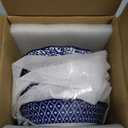 Selamica Ceramic Mini Pie Pans, 6 Inch Pie Dish for Baking, Small Pie Plate With Fluted Edge for Dessert Apple Pie, Oven Safe, Set of 6, Vintage Blue