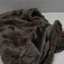 Chumerry Dark Brown Fluffy Body Pillow Cover Faux Fur Pillowcase Extra Soft Fuzzy Plush Long Pillow Cover Coffee Shaggy Body Pillow Case for Couch Sofa Bed, 20 x 54 Inches