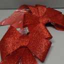 ANVAVO 2 Pieces LED Christmas Tree Topper Bow - 24"x12" Large Prelit Xmas Decorations With Lights - Battery Powered for Wreath Garland, Red