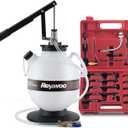 7.5L Transmission Fluid Pump Kit with 15 ATF Adapters, 2 Gallon Manual ATF and Oil Transfer Transmission Pump