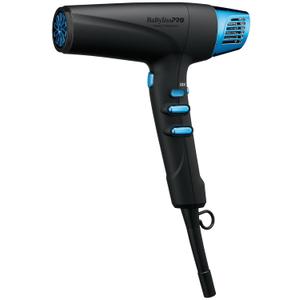 BabylissPRO Nano Titanium Hair Dryer, Professional 1875-Watt Blow Dryer, Lightweight, Ionic Technology Dries Hair Faster with Less Frizz (Black)