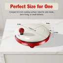 KEINVE 1000W Pizza Maker, 2-in-1 Indoor Griddle and Pizza Cooker, 8.5" 180° Open Nonstick Plate for Quesadilla, Panini, Crepe and More