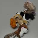 6 Pcs Mini Woodland Stuffed Animal Bulk 4 Inch Small Cute Forest Safari Plush Toys Gifts Panda Raccoon Sloth Big Tail Squirrel Fox Hedgehog for Kids Baby Shower Birthday Party Favors Classroom Prizes