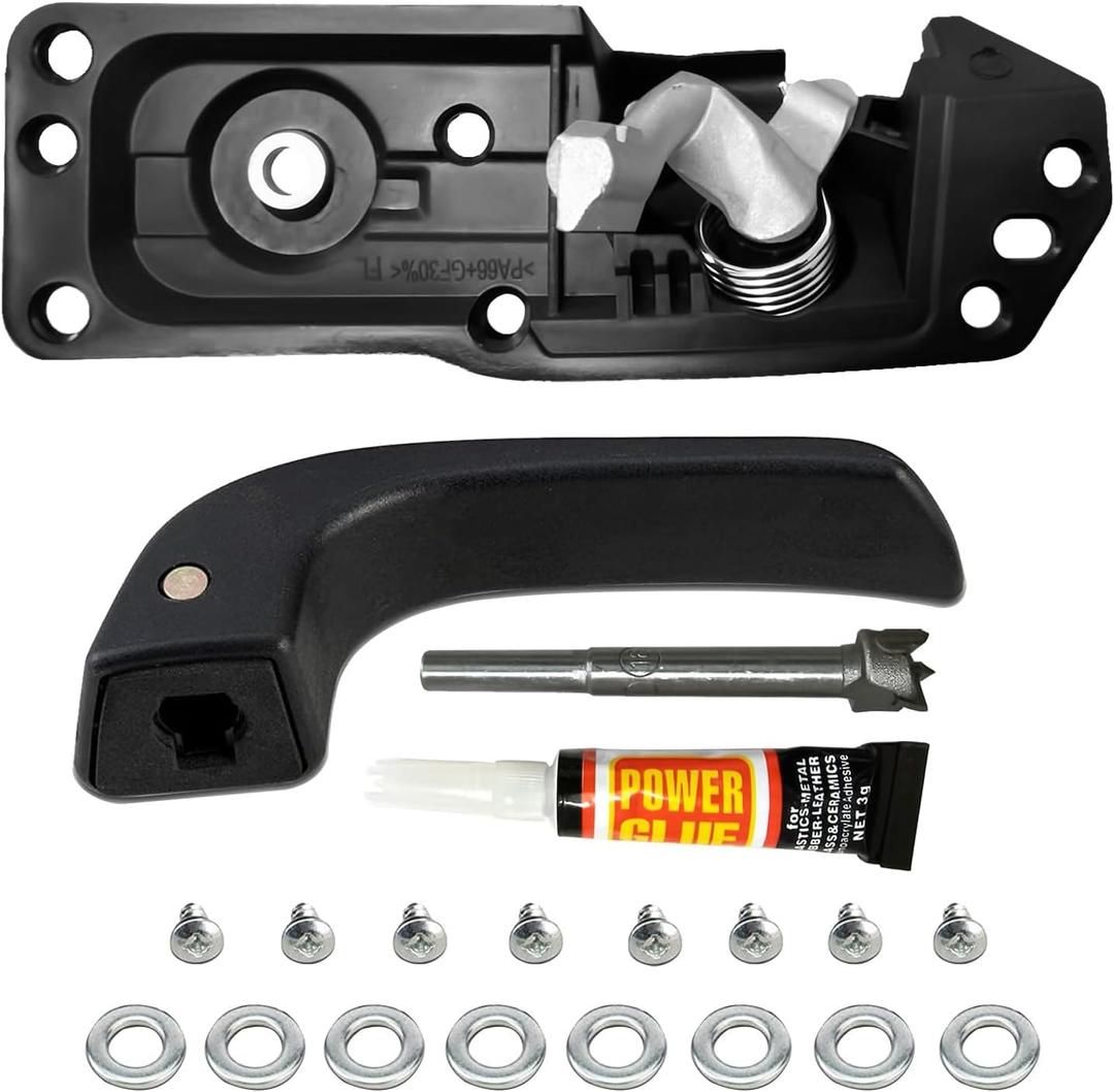 Interior Door Handle Kit Front Left Drivers Side for 2007-2014 Chevy Silverado 1500 2500 3500 Tahoe Suburban Avalanche GMC Sierra Yukon Yukon XL Escalade,Replace OE# 20833606 80374 20871488