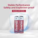 8 Pack ER14505 LS14500 3.6V Lithium Battery, AA Size 2700mAh Lithium Thionyl Chloride Battery(Li-SOCl2) CE/ROHS/UN38.3 Certified, T Type, Non-Rechargeable (ER14505-8 Count)