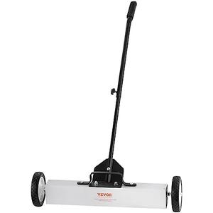 VEVOR 50Lbs Rolling Magnetic Sweeper with Wheels, Push-Type Magnetic Pick Up Sweeper, 24-inch Large Magnet Pickup Lawn Sweeper with Telescoping Handle, Easy Cleanup of Workshop Garage Yard - Amazon.com