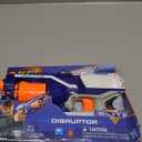 NERF Disruptor Elite Blaster - 6-Dart Rotating Drum, Slam Fire, Includes 6 Official Nerf Elite Darts - for Kids, Teens, Adults, Multi Color