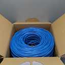 MONK CABLES | CAT6 Plenum Cable 1000ft | UTP, 23AWG, 550MHz | DSX-8000 Certified | Most Certified Cable of The Whole Market (Blue)