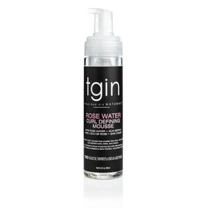 tgin Rose Water Curl Defining Mousse  Curly Hair Products with Lightweight Hold  Moisturizes and Defines Waves Without Crunch  Hair Mousse Without Paraben & Sulfate  8 Fl Oz