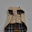 Kuoser Waterproof Dog Coat, Reversible Dog Jacket for Small Dogs, Adjustable Durable Doggie Winter Coat Warm Cozy Puppy Cold Weather Apparel from Small to Large Breed, Brown S (Small (Pack of 1))