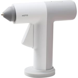 HOTO Cordless Hot Glue Gun, 30s Fast Heating Low Temp Mini Hot Glue Gun - 10 Colored Glue Sticks, Smart Power-off, Intelligent Temperature Control, Ideal for DIY Crafts, Classroom Decor & Home Repairs