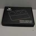 54mm Tamping Mat For Breville Espresso Machine Accessories Walnut & Leather Tamp Station Organizer with Multi-Slot Design for Espresso Tools Tamper, Distributor, Funnel & Puck Screens