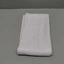 Chyhomenyc White Valance for Windows, Light Filtering Faux Linen Solid Short Curtain Valance, Burlap Decorative Small Curtain for Kitchen Bathroom Laundry Basement, 60Wx14L inch, 1 Piece