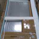 Frameless Shower Door, 5660" W x 76" H, Double Sliding Glass Door for Walk-in Shower Enclosure, Brushed Nickel Stainless Steel Components, 5/16" (8mm) Tempered Glass with Towel Bar