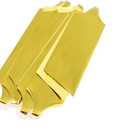 Ruilogod 2 Pcs 1.3" Wide Gold Tone 8 Sections Poly Pull Bow for Wedding (id: baf 6d8 bba 870 2a1