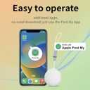 Bluetooth Tracker Tag Compatible with iOS Find My My Device, Waterproof Smart Finder with Wrist Strap and Replaceable Battery with The APP for Keys, Wallet, Luggage, Pets