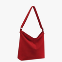 Women's Large Canvas Crossbody Tote Handbag - Blank Design for Customization