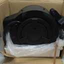 Retractable Garden Hose Reel 1/2 in x 100 ft, Heavy Duty Wall Mounted Hose Reel with 10- Function Sprayer Nozzle, Any Length Lock/Automatic Slow Return System/180Swivel Bracket/UV Resistant (Black)