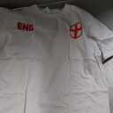 England Euro Football Kit Style T-Shirt, Medium
