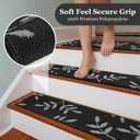 Carpet Stair Treads, Non-Slip Stair Treads for Wooden Steps Indoor, 15PC-8"x30"