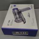 JONYJ Handheld Car Vacuum Cleaner Cordless, 16000PA Hand Held Vacuum Portable, 2 in 1 Air Duster and Mini Vacuum Cleaner Rechargeable with Led, Multi-Nozzles & Washable Filters for Home Office Car Pet (Grey & Blue)