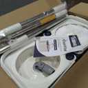 Gen 1 Large-Capacity Spin Mop and Bucket for Big Homes & Deep Cleaning Days,4-Chamber System Separates Dirty & Clean Water, 2-GAL Heavy-Duty Design with Wheels & 6 Refill Mop Heads - White/Grey