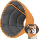 Soft Dog Cone Collar After Surgery Alternative for Dogs to Stop Licking, Comfy Collars for Large/Medium/Small Pet, Adjustable Elizabethan Neuter Recovery E Cones of Shame Neck & Head Ecollars, Cat (M ( Fit 11-20 lb Dog))