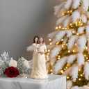 BUTILIVEEN Hugging Mom Daughter Figurines, Gifts for Mom from Daughter for Christmas, Mothers Day and Birthday, Hand Painted Statue, Resin, 8 inch