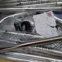 Extendable 49.8-74.8" W Stainless Steel Clothes Rack, Silver