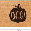 THEODORE MAGNUS Halloween Door Mat - Welcome Mat for Front Door with Non-Slip Backing - Durable Doormat - Perfect for Outside Entrance Matt - Outdoor/Indoor - Boo - 17" x 30"