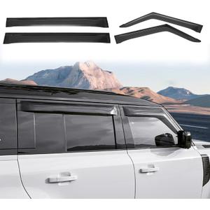 CTH for Land Rover Defender 110 2020-2025 Exterior Side Wind Deflectors Window Upper Sun Rain Guard Vent Shade Window Visors Car Accessories 4pcs