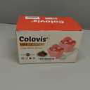 Colovis Mini Dessert Cups, 100 CT 2oz Clear Plastic Parfait Appetizer Cups with Spoons Mini Square Dessert Bowls for Serving, Tasting (100)