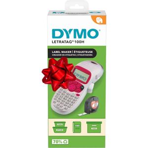 DYMO LetraTag LT-100H Handheld Aesthetic Label Maker | ABC Keyboard Label Printer with Easy-to-Use, 13 Character LCD Screen | Great for Home & Office Organization | Pink (New)