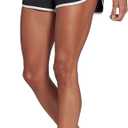 adidas Women's Marathon 20 Shorts (Medium/3" Inseam, Black/White)