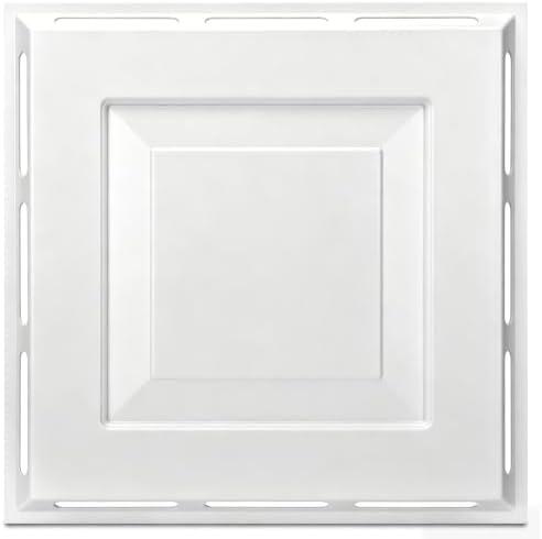 4-Way Ceiling Air Diverter 24" x 24" for 2' x 2' Drop Ceiling Vents | Tool-Free Ceiling Vent Deflector Directs Air in Four Directions, Ideal for Office, Classroom, School, and Commercial Space