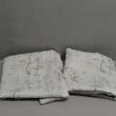 jinchan Blackout Nursery Curtains 63 Inches Long, Bunny Woodland Toile Curtains Sage Green on Beige Animal Printed Drapes for Bedroom Thermal Insulated Farmhouse Rod Pocket Window Treatment 2 Panels