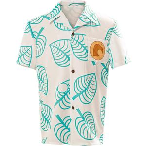 Unisex Animal Nook Tom Shirt Cosplay Costume Short Sleeve Button up Tops (XX-Large, Male)