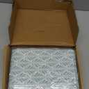 Amazon Basics Lightweight Breathable Brushed Microfiber 4-Piece Bed Sheet Set with 14-Inch Deep Pockets, Wrinkle Resistant, Queen, Aqua Fern, Printed