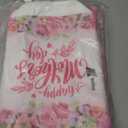 Motiskyy 24 Pcs Mother's Day Tote Gift Bags Bulk, Non-woven Tote Bags with Handle Reusable with Carnation for Love Mom Treat Wrap Favors Mother's Day Party Supplies