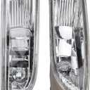 AUTOKAY Front Bumper Lamps Fog Lights Pair Right Left for Toyota Corolla 2003-2004 1.8L Replace 8121002060 8122002060