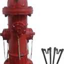 Fire Hydrant for Dogs to Pee On: Dog Fire Hydrant Pee Post Outdoor-17.5" Training Post Statue for Yard Garden (Red-Big)