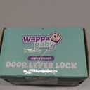 Door Lever Lock (2 Pack)  Prevents Toddlers from Opening Doors  Easy One-Hand Operation for Adults  Durable ABS with 3M Adhesive Backing  No Tools Needed for Install (White)