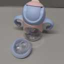 hahaland Sippy Cups for Baby 6-12 Months - 2 in 1 Spout & Straw Unicorns Sippy Cups for Toddlers 1-3 No Spill Transition Weighted Straw Cup (1 Cup with 2 Nipples) Baby First Christmas Gifts